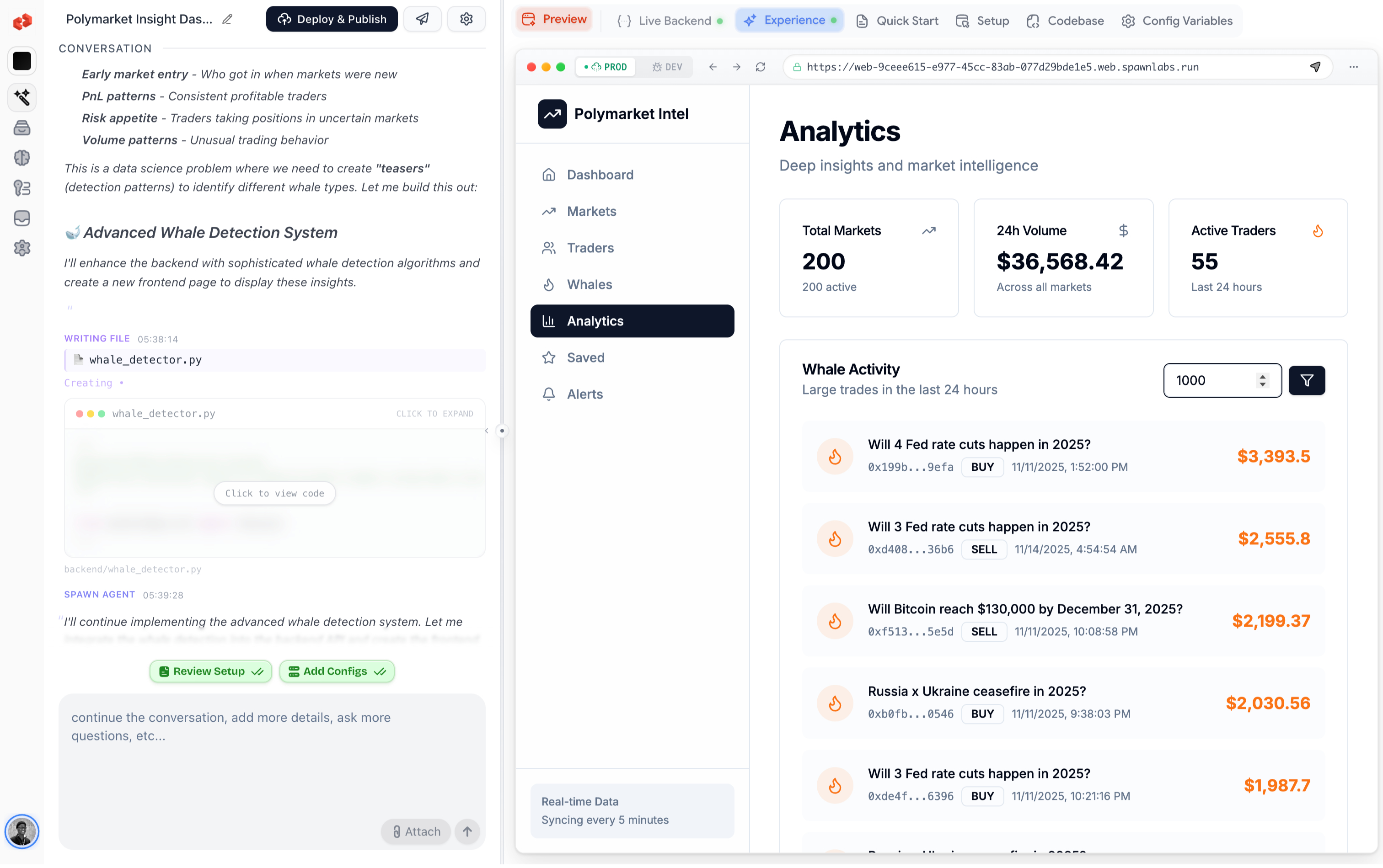 Spawn Platform Interface